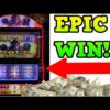 EPIC WIN ON BUFFALO GOLD SLOT MACHINE! 63 FREE GAMES WON! 3 REEL SLOTS