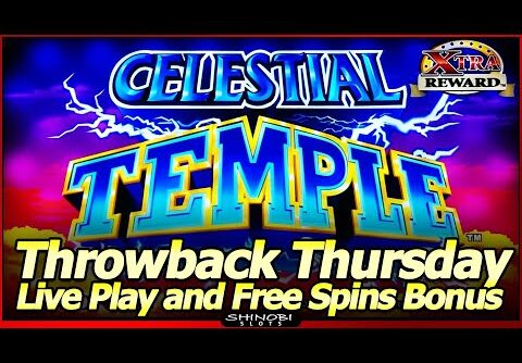 Celestial Temple Slot Machine – Throwback Thursday, Live Play with Free Spins and Nice Line Hits