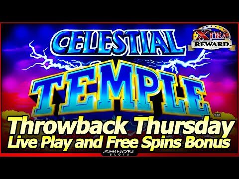 Celestial Temple Slot Machine – Throwback Thursday, Live Play with Free Spins and Nice Line Hits