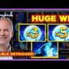 RARE DOUBLE RETRIGGER! Timber Wolf Gold Slot – HUGE WIN!