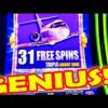 60 CENT GENIUS!! * BIG WIN ON FREEPLAY AGAIN!! * Las Vegas Slot Machine Bonus Video