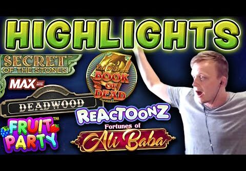 SLOT BIG WIN HIGHLIGHTS – Book of Dead, Deadwood, Reactoonz and more!