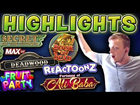 SLOT BIG WIN HIGHLIGHTS – Book of Dead, Deadwood, Reactoonz and more!
