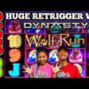 Bonus Retriggers Lead To Huge Win On Wolf Run Dynasty Slot Machine!!!