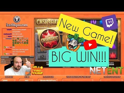 New Game! Big Win From Cash O Matic Slot!!