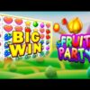 TOP 5 HUGE WIN  ON FRUIT PARTY 2 🍓 🍏 🍎BIG WIN SLOTS #47