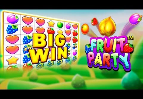 TOP 5 HUGE WIN  ON FRUIT PARTY 2 🍓 🍏 🍎BIG WIN SLOTS #47