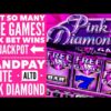 FREE GAMES JACKPOT/ PINK DIAMOND SLOT/ BIG WIN