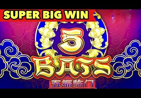 🦇5 BATS SUPER BIG WIN🦇1ST 2ND BONUS WERE HORRIBLE HOW ABOUT 3RD? LOVE THE OLD CLASSIC SLOT MACHINE