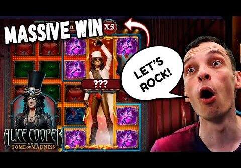 BIGGEST WIN – ALICE COOPER and THE TOME of MADNESS SLOT