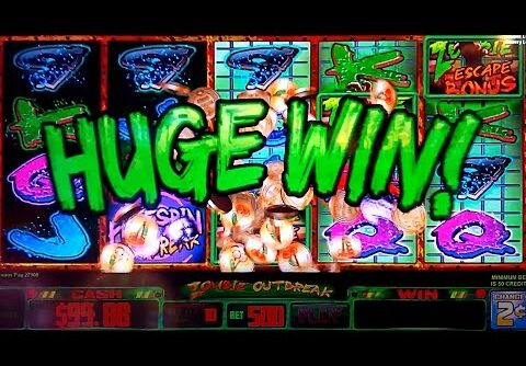 Zombie Outbreak Slot – $10 Bet – HUGE WIN BONUS!