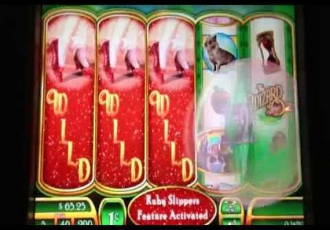 JACKPOT Huge Win Wizard of Oz Slot Machine Glinda Bonus Spin