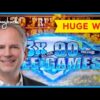 90 GAMES AT 3X!! Buffalo Diamond Slot – HUGE RETRIGGER WIN!