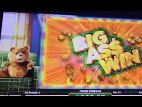 PERFECT BONUS! HUGE F*CKING WIN!!! TED Slot Machine Bonus