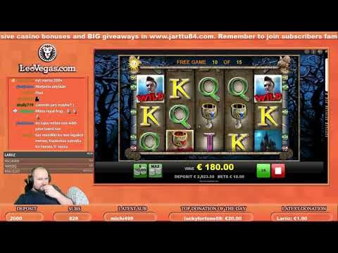 Super Big Win From Vampires Slot!!