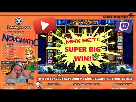 Max Bet!! Super Big Win From Fairy Queen Slot!!