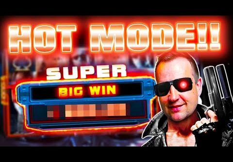 INSANE WIN on TERMINATOR 2 HOT MODE (High Stakes Big Win)