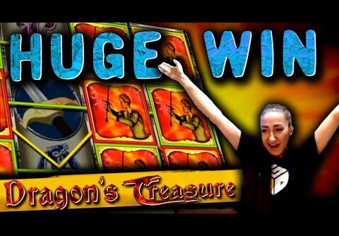 HUGE WIN on Dragons Treasure Slot!