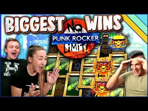 Top 5 BIGGEST WINS on PUNK ROCKER Slot