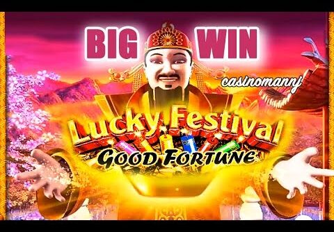 **BIG WIN** – LUCKY FESTIVAL GOOD FORTUNE SLOT – Slot Machine Bonus