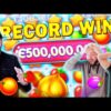 ROSHTEIN | Reaction to Big Win at Fruit Party Slot | Record win