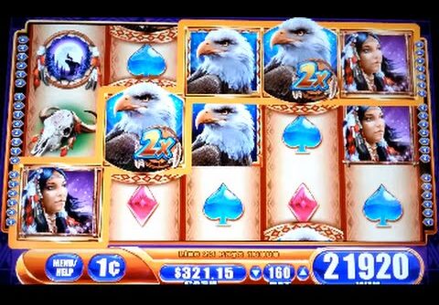 Great Eagle Returns SUPER BIG WIN! Line Hit and Progressive WMS Slot Machine