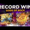 RECORD WIN on GODS OF ROCK slot! THIS SLOT IS JUST INSANE!