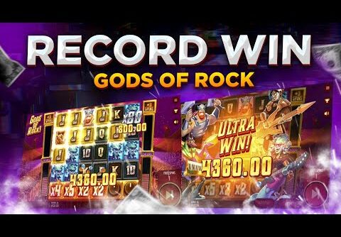 RECORD WIN on GODS OF ROCK slot! THIS SLOT IS JUST INSANE!