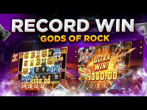 RECORD WIN on GODS OF ROCK slot! THIS SLOT IS JUST INSANE!