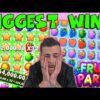 BIGGEST WINS IN FRUIT PARTY SLOT 2020 ⭐ CASINO STREAMER TOP 5 WINS