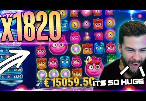 Huge win  Reactoonz slot on stream –  Top 5 Best wins of the week casino