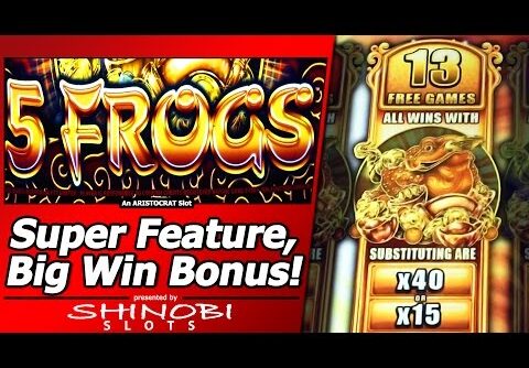 5 Frogs Slot – Free Spins, Big Win in Super Feature Bonus