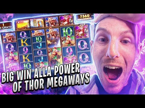 SLOT ONLINE!🎰🎰🎰 BIG WIN ALLA POWER OF THOR MEGAWAYS! 🤠/*Grazie per i LIKE!