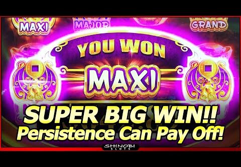 Fortune Totems Slot – MAXI Progressive!  Super Big Win in Konami Ba Fang Jin Bao slot