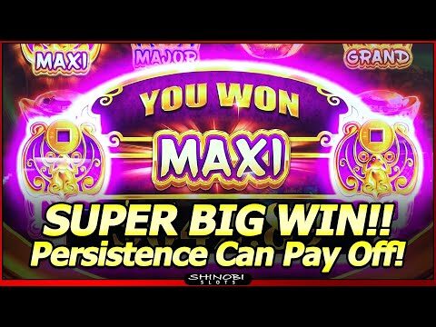Fortune Totems Slot – MAXI Progressive!  Super Big Win in Konami Ba Fang Jin Bao slot
