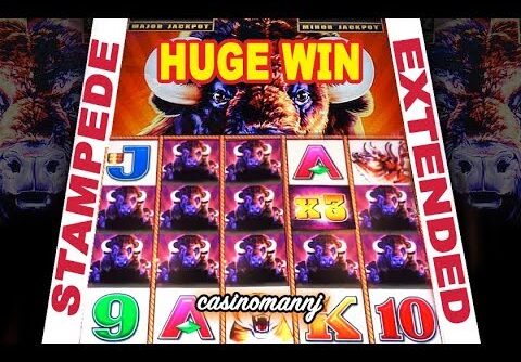 🐂 HUGE WIN 🐂  | BUFFALO STAMPEDE SLOT | STAMPEDE EXTENDED ENCORE! – Slot Machine Bonus