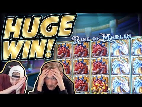 HUGE WIN!!! Rise of Merlin BIG WIN!! Casino slots from CasinoDaddy Live Stream