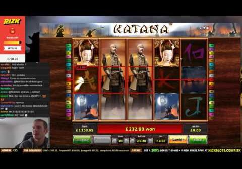 BIG WIN on Katana Slot – £4 Bet!