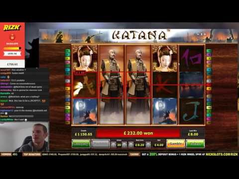 BIG WIN on Katana Slot – £4 Bet!