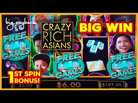 1st SPIN BONUS & RETRIGGER! Crazy Rich Asians Slot – BIG WIN SESSION!