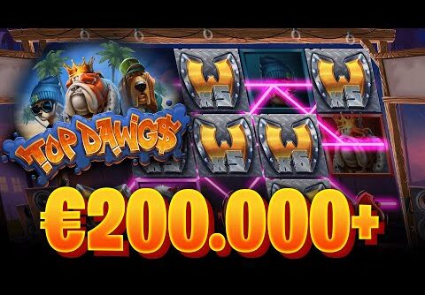 MY LIFE CHANGING 😱 RECORD SLOT WIN 👑 €200.000+ THE BIGGEST TOP DAWGS 🦴 WIN ON YOUTUBE INSANE‼️