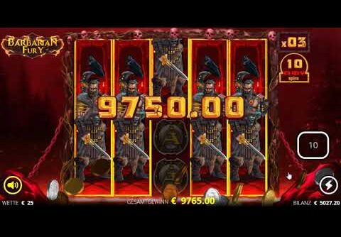 RECORD WIN ON Barbarian Fury Slot