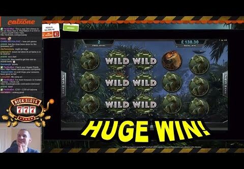 HUGE WIN on Jurassic Park Slot – Â£1.80 Bet