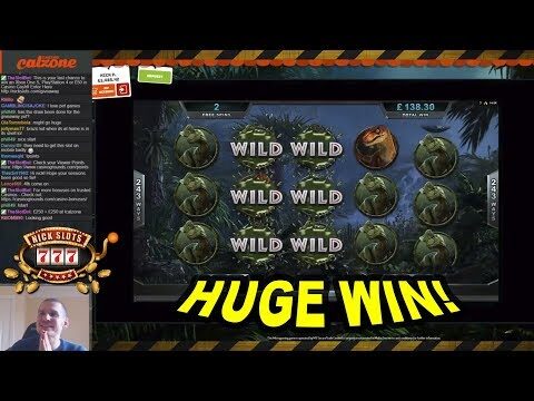 HUGE WIN on Jurassic Park Slot – £1.80 Bet