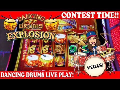 Max Bet Dancing Drums Explosion Slot Machine Live Play! 🥁 Big Wins! 💰💰Las Vegas!