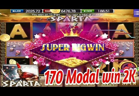 SPARTA 170 MODAL WIN 2K SUPER BIGWIN II MEGA888 TODAY II SLOT GAME PLAY