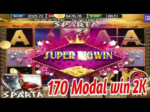 SPARTA 170 MODAL WIN 2K SUPER BIGWIN II MEGA888 TODAY II SLOT GAME PLAY