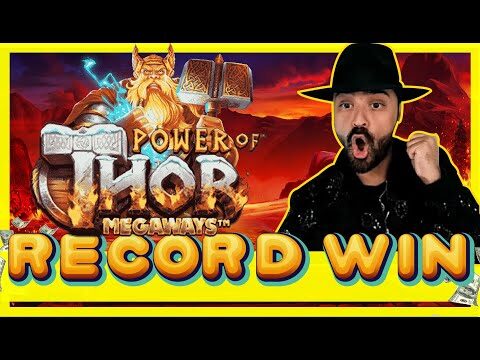 ROSHTEIN RECORD WIN ON POWER OF THOR MEGAWAYS!! $500 BET