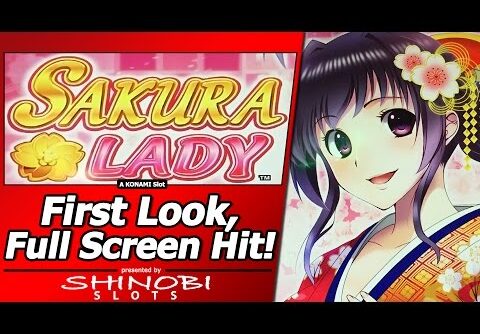 Sakura Lady Slot – Full-Screen Super Big Win, First Look/Live Play in New Konami game