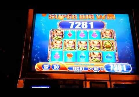 Sea Tales Mega Big Win Line Hit + Bonus WMS Slot Machine